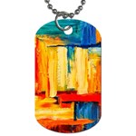 Abstrak Paint Dog Tag (One Side)