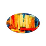 Abstrak Paint Sticker Oval (10 pack)