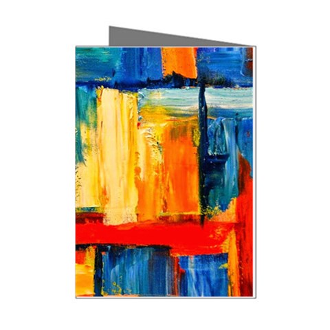 Abstrak Paint Mini Greeting Cards (Pkg of 8) from ArtsNow.com Left