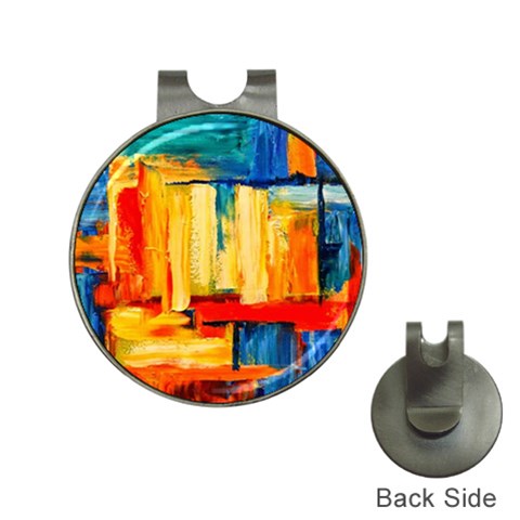 Abstrak Paint Golf Ball Marker Hat Clip from ArtsNow.com Front
