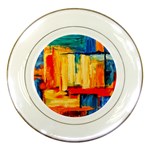 Abstrak Paint Porcelain Plate