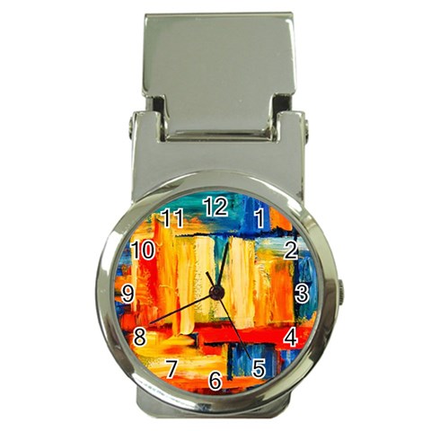 Abstrak Paint Money Clip Watch from ArtsNow.com Front