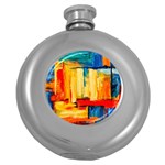 Abstrak Paint Hip Flask (5 oz)