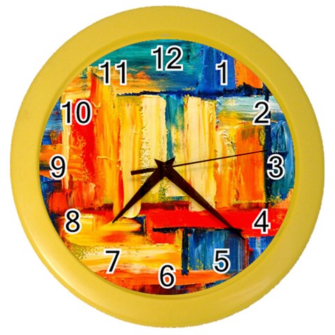 Abstrak Paint Color Wall Clock from ArtsNow.com Front