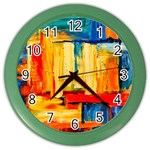 Abstrak Paint Color Wall Clock