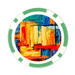 Abstrak Paint Poker Chip Card Guard from ArtsNow.com Back