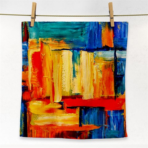 Abstrak Paint Face Towel from ArtsNow.com Front