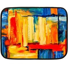 Abstrak Paint Double Sided Fleece Blanket (Mini) from ArtsNow.com 35 x27  Blanket Front