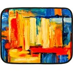 Abstrak Paint Double Sided Fleece Blanket (Mini)