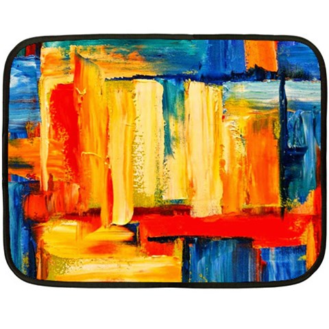 Abstrak Paint Double Sided Fleece Blanket (Mini) from ArtsNow.com 35 x27  Blanket Back