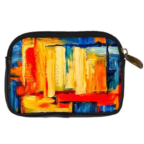 Abstrak Paint Digital Camera Leather Case from ArtsNow.com Back