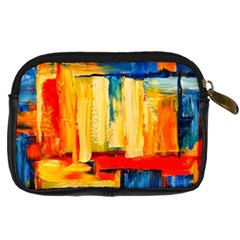 Abstrak Paint Digital Camera Leather Case from ArtsNow.com Back
