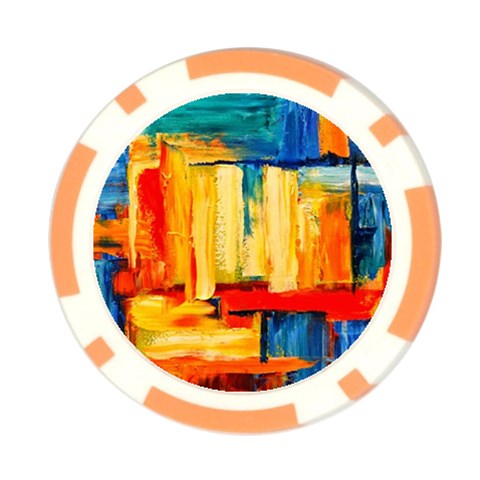 Abstrak Paint Poker Chip Card Guard (10 pack) from ArtsNow.com Front