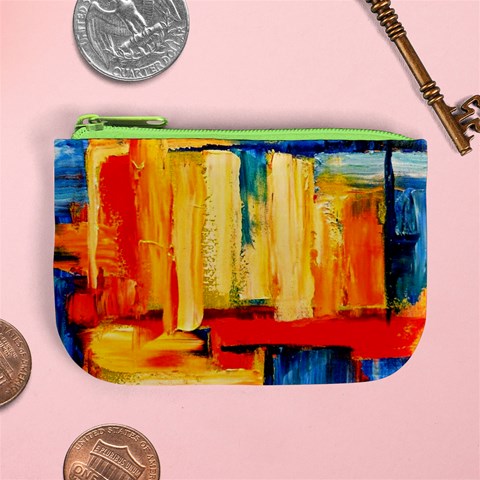 Abstrak Paint Mini Coin Purse from ArtsNow.com Front
