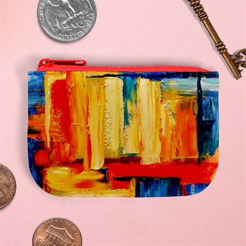 Abstrak Paint Mini Coin Purse from ArtsNow.com Front