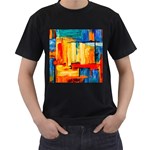 Abstrak Paint Men s T-Shirt (Black)