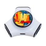 Abstrak Paint 3-Port USB Hub