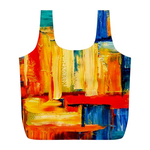Abstrak Paint Full Print Recycle Bag (L) from ArtsNow.com Front