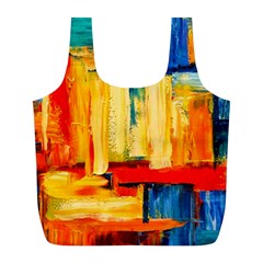 Abstrak Paint Full Print Recycle Bag (L) from ArtsNow.com Front