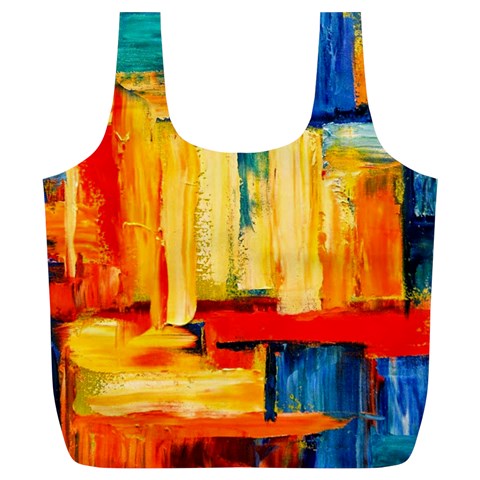 Abstrak Paint Full Print Recycle Bag (XL) from ArtsNow.com Front