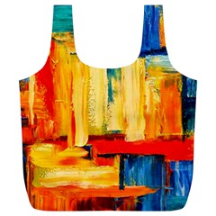 Abstrak Paint Full Print Recycle Bag (XL) from ArtsNow.com Back