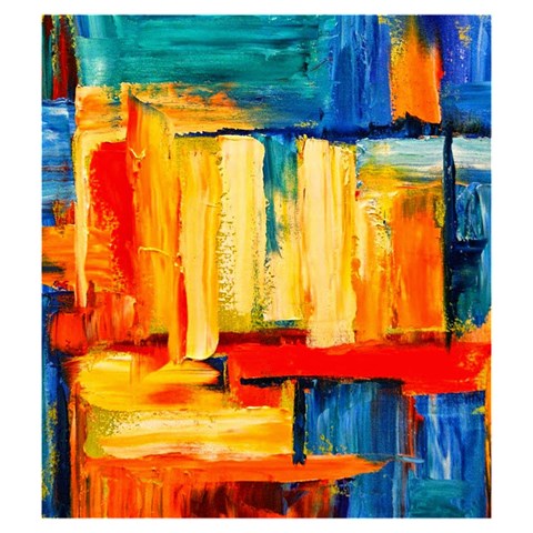Abstrak Paint Drawstring Pouch (Medium) from ArtsNow.com Back