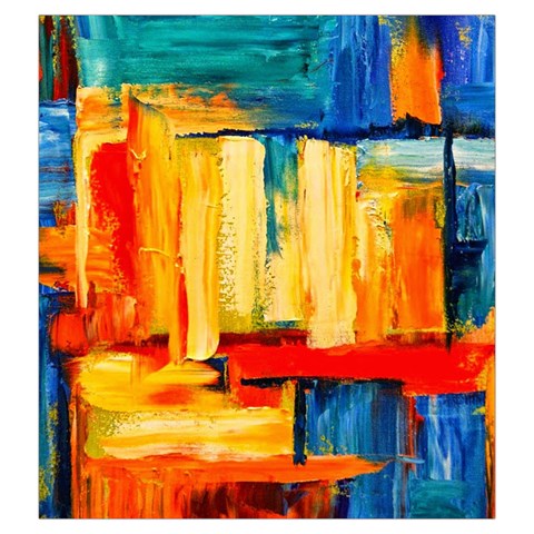 Abstrak Paint Drawstring Pouch (Large) from ArtsNow.com Front