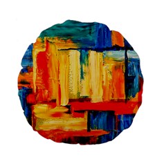 Abstrak Paint Standard 15  Premium Flano Round Cushion  from ArtsNow.com Front