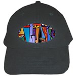 Art Painting Pop Design Stars Black Cap