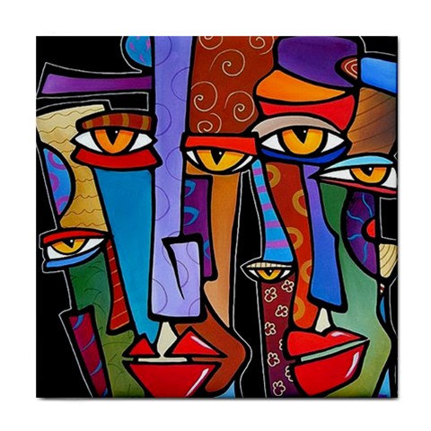 Art Painting Pop Design Stars Tile Coaster from ArtsNow.com Front
