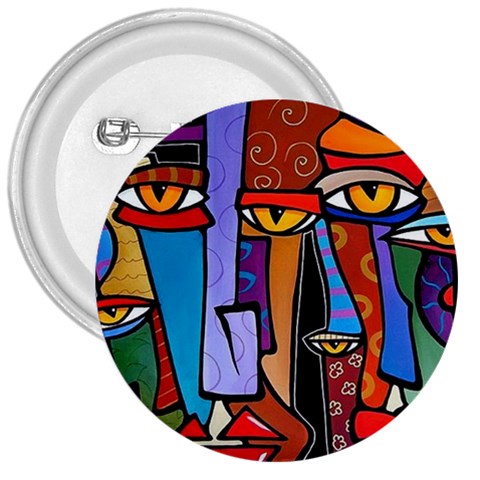 Art Painting Pop Design Stars 3  Button from ArtsNow.com Front