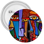 Art Painting Pop Design Stars 3  Button