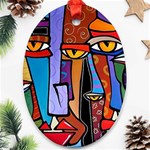 Art Painting Pop Design Stars Ornament (Oval)