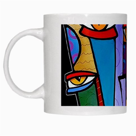 Art Painting Pop Design Stars White Mug from ArtsNow.com Left