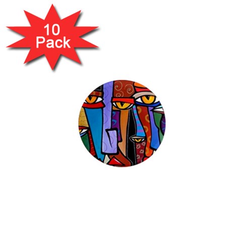 Art Painting Pop Design Stars 1  Mini Magnet (10 pack)  from ArtsNow.com Front