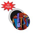 Art Painting Pop Design Stars 1.75  Magnet (10 pack) 