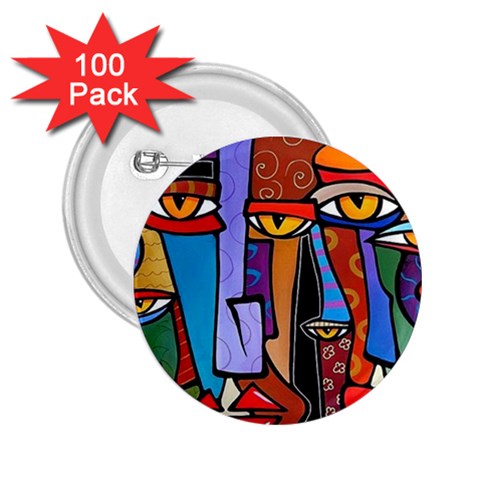 Art Painting Pop Design Stars 2.25  Button (100 pack) from ArtsNow.com Front