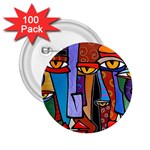 Art Painting Pop Design Stars 2.25  Button (100 pack)