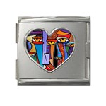 Art Painting Pop Design Stars Mega Link Heart Italian Charm (18mm)