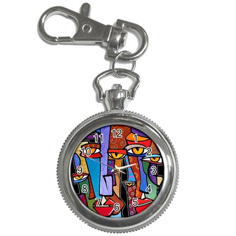 Art Painting Pop Design Stars Key Chain Watch from ArtsNow.com Front