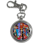 Art Painting Pop Design Stars Key Chain Watch