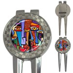 Art Painting Pop Design Stars 3-in-1 Golf Divot