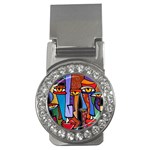 Art Painting Pop Design Stars Money Clip (CZ)