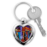 Art Painting Pop Design Stars Key Chain (Heart)