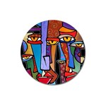 Art Painting Pop Design Stars Magnet 3  (Round)