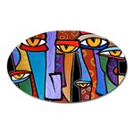 Art Painting Pop Design Stars Magnet (Oval)