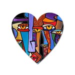 Art Painting Pop Design Stars Magnet (Heart)