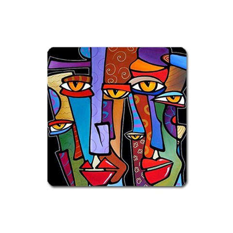 Art Painting Pop Design Stars Magnet (Square) from ArtsNow.com Front