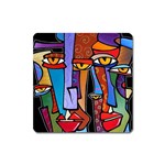 Art Painting Pop Design Stars Magnet (Square)