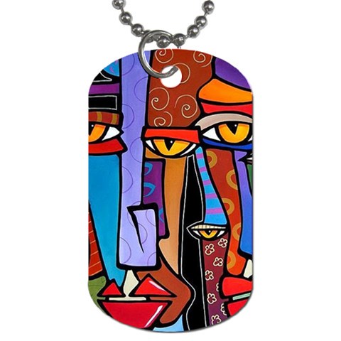 Art Painting Pop Design Stars Dog Tag (One Side) from ArtsNow.com Front